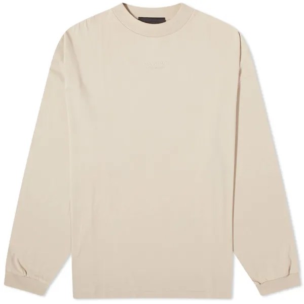 Лонгслив Fear Of God Essentials Essentials, серо-бежевый