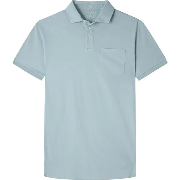 Поло с коротким рукавом Hackett Gmt Dye Pocket, серый