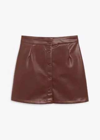 Мини-юбка из искусственной кожи