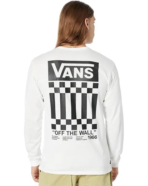 Футболка с длинным рукавом Vans Off The Wall Check Graphic Long Sleeve Tee, белый
