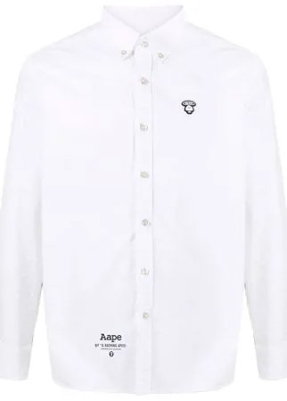 AAPE BY *A BATHING APE® рубашка с логотипом