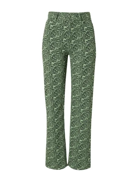 Свободные брюки Monki, зеленый
