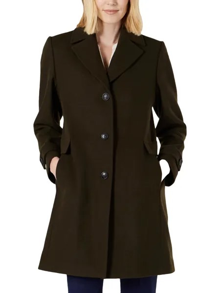 Женское теплое шерстяное пальто миди Vince Camuto, цвет Loden