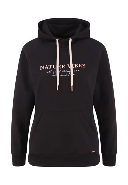 Свитер LASCANA Hoodie, черный