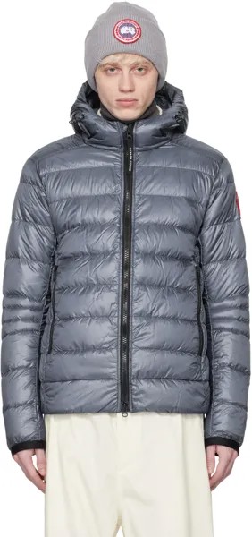 Синий пуховик Crofton Canada Goose, цвет Ozone blue