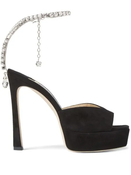 Jimmy Choo босоножки Saeda с кристаллами, черный
