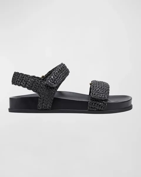 Комфортные сандалии Raffia с двойной ручкой Marc Fisher LTD, цвет Black