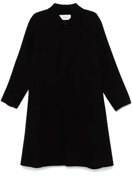 Lardini пальто с потайной застежкой, черный