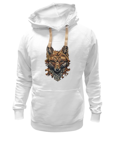 Худи Printio Лисица белое 2XL