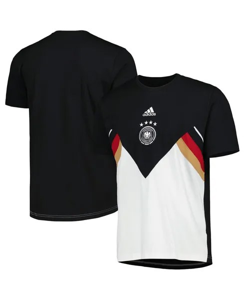Мужская черная футболка сборной Германии по ХК adidas
