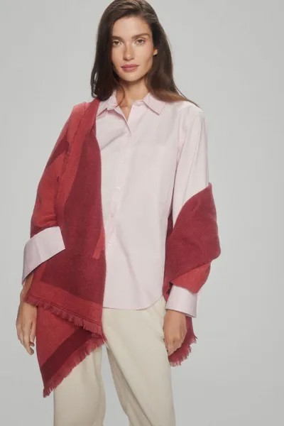 Рубашка оверсайз из поплина с передним карманом Pedro del Hierro, розовый