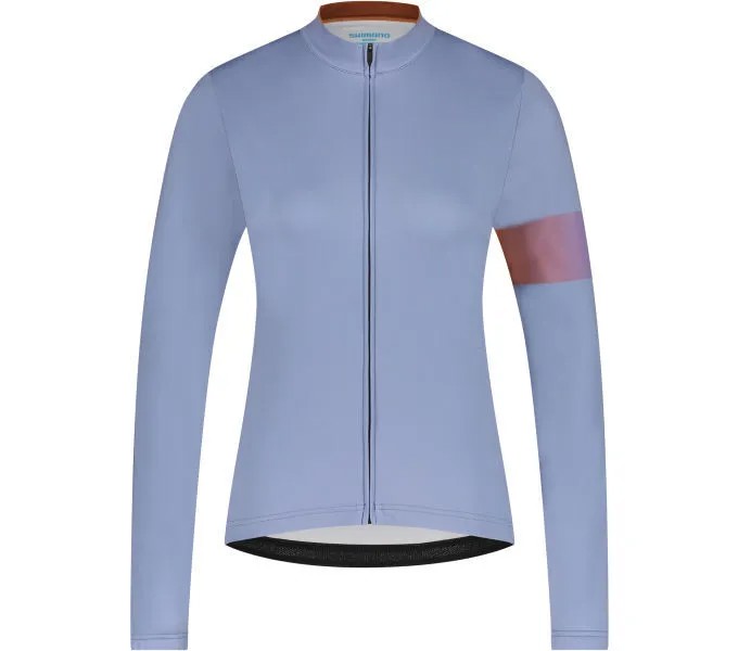 Лонгслив SHIMANO Long Sleeve Jersey Printed Woman's KAEDE, фиолетовый