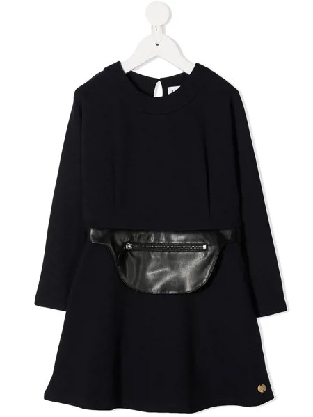 LANVIN Enfant платье с поясной сумкой