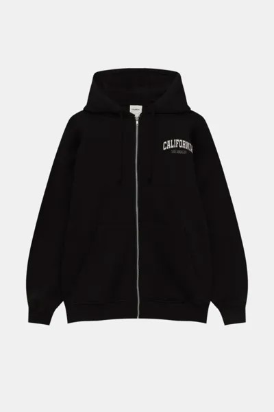 Худи женское Pull&Bear PUL550698628 черное M. Доставка из-за рубежа.