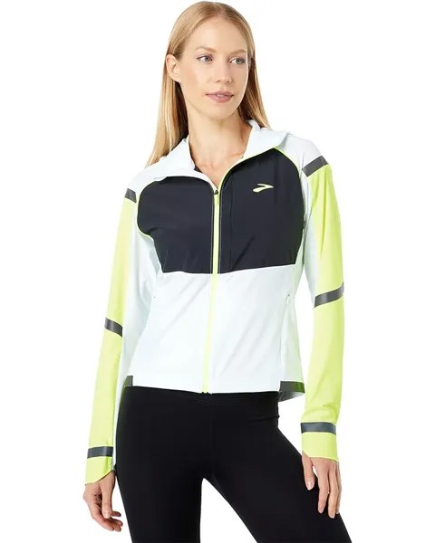 Куртка Brooks Carbonite Jacket, цвет Icy Grey/Black/Nightlife