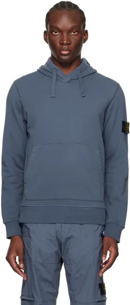 Толстовка с синей нашивкой Stone Island, цвет Dark blue