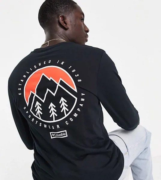 Черный лонгслив Columbia Cades Cove – эксклюзивно для ASOS-Черный цвет