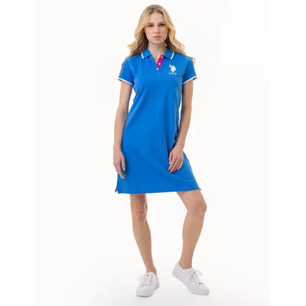 Платье-поло U.S. Polo Assn. Triple Crown, синий