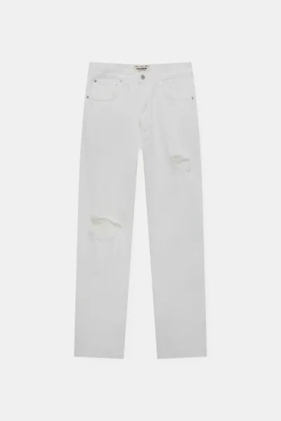 Джинсы мужские Pull&Bear PUL560703458 бежевые 38 EU. Доставка из-за рубежа.