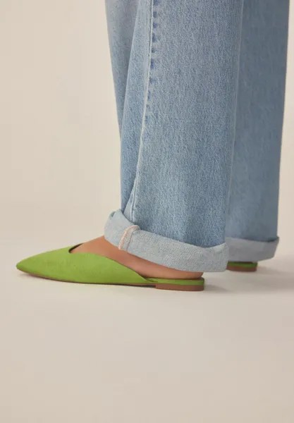 Тапочки Forever Comfort Square Toe Regular Fit Next, зеленые