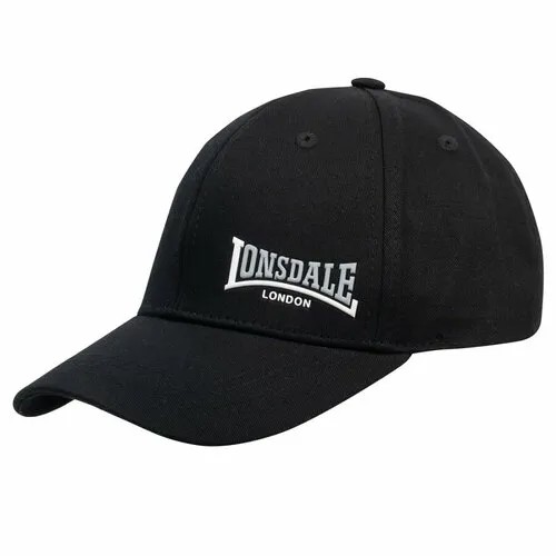 Бейсболка LONSDALE Кепка Lonsdale Enville черная, размер 56-59, черный