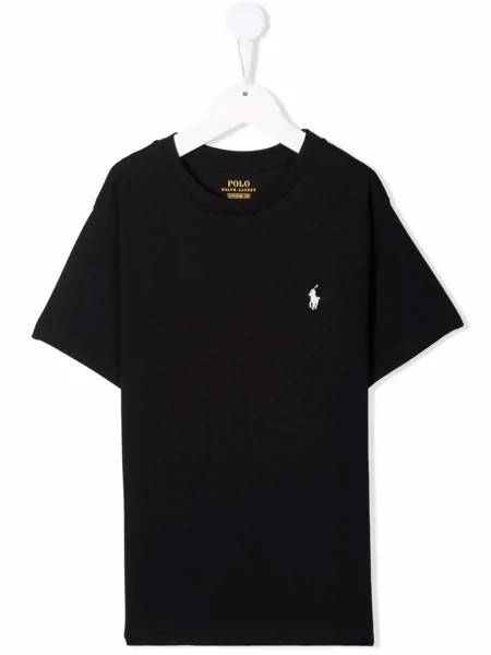Ralph Lauren Kids футболка с вышитым логотипом
