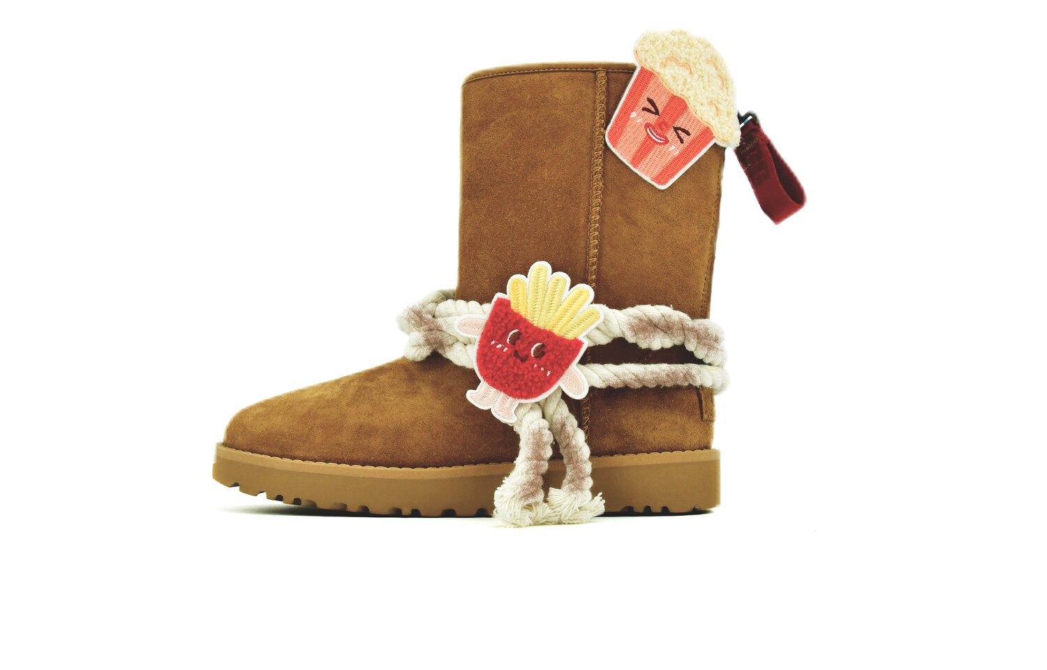 Зимние ботинки женские коричневые Ugg