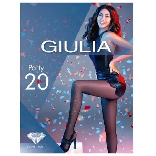 Колготки Giulia, размер 3/M/3-M, черный