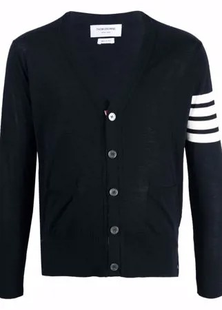 Thom Browne кардиган вязки интарсия с полосками 4-Bar
