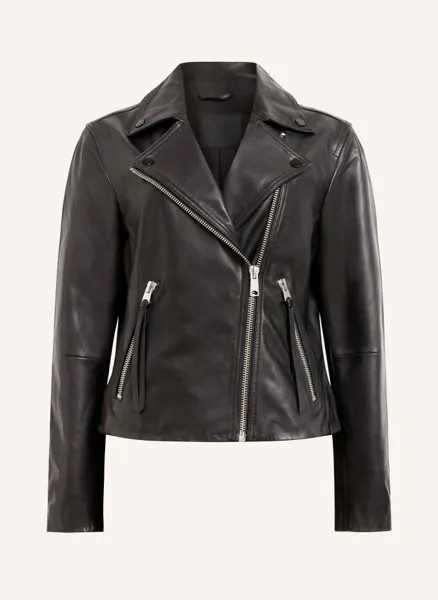Далби кожаная куртка Allsaints, черный