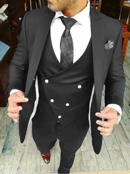 Красивый смокинг для жениха Для мужчин без бретелек сексуальное вечернее платье тосты костюм вечерние Блейзер Пальто жилет и брюки 3 предмета (куртка + брюки + жилет + галстук-бабочка) NO:092