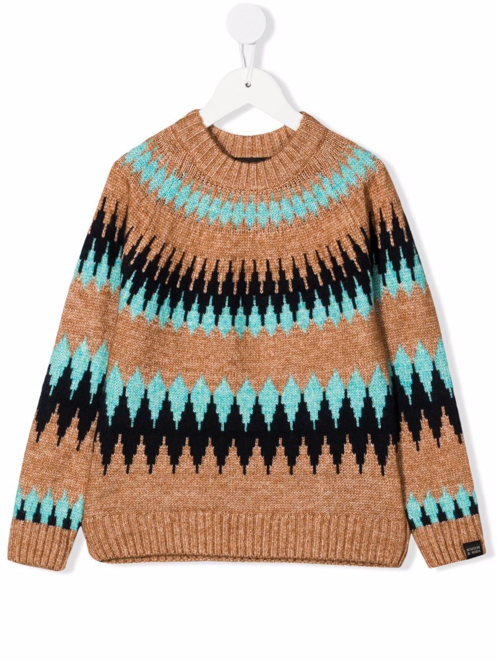 Scotch & Soda Kids джемпер с геометричным узором