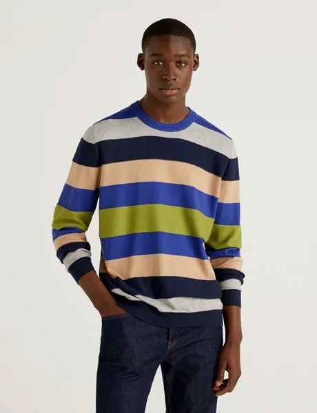 Джемпер мужской United Colors of Benetton 21A_102CK1O92 разноцветный M
