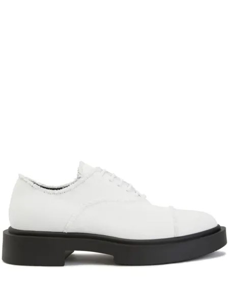 Giuseppe Zanotti туфли Adric на платформе с бахромой, белый