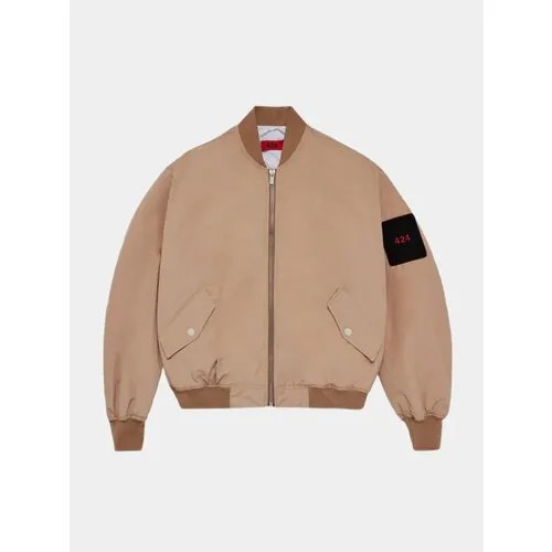 Бомбер 424 Bomber Jacket, размер M, бежевый