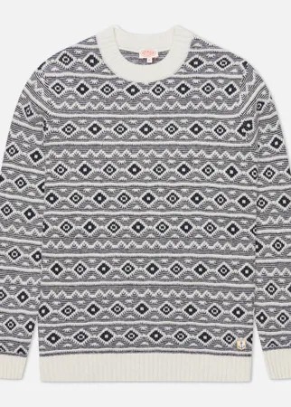 Мужской свитер Armor-Lux Heritage Jacquard Wool Crew Neck, цвет белый, размер XL