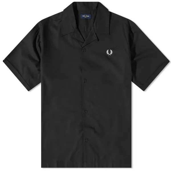 Рубашка с воротником-стойкой Fred Perry, черный