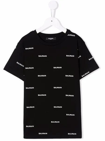 Balmain Kids футболка с логотипом