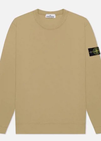 Мужская толстовка Stone Island Crew Neck Cotton Fleece, цвет бежевый, размер XL