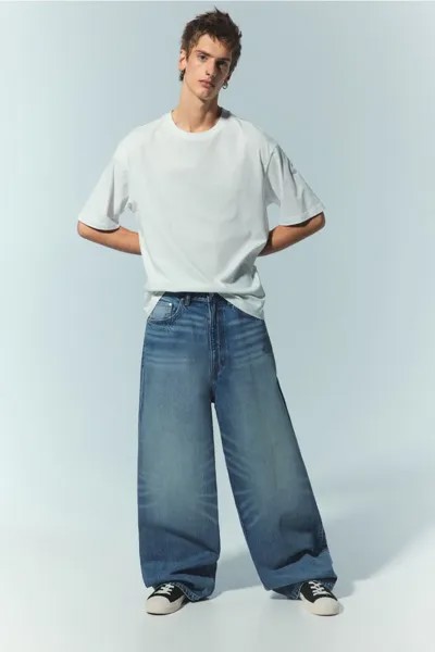 Мешковатые джинсы H&M, синий