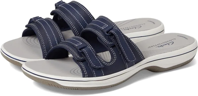 Сандалии на плоской подошве Breeze Piper Clarks, цвет Navy Synthetic