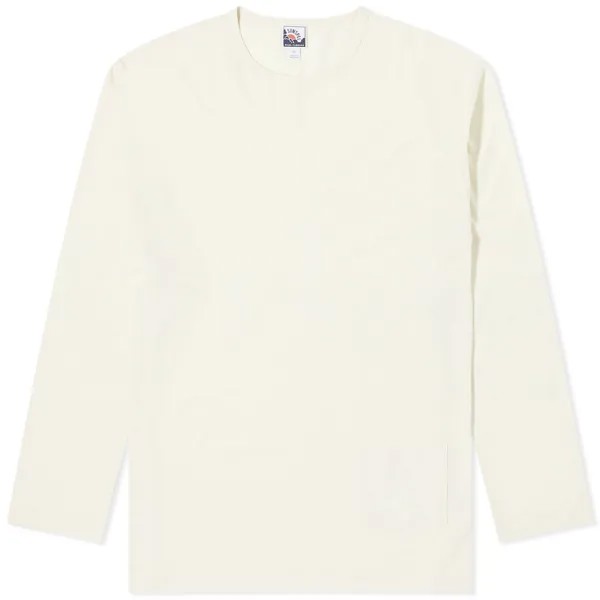 Футболка Sunspel X Nigel Cabourn Long Sleeve Pocket T-Shirt, цвет Stone White