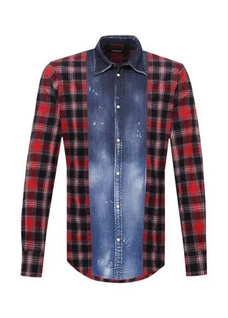 Хлопковая рубашка Dsquared2
