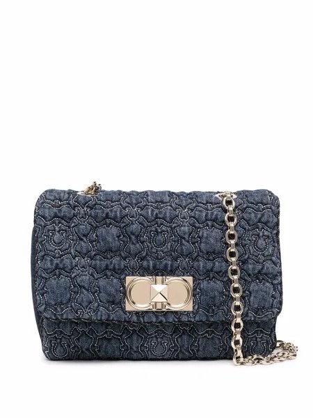 Salvatore Ferragamo Gancini Galore front flap shoulder bag