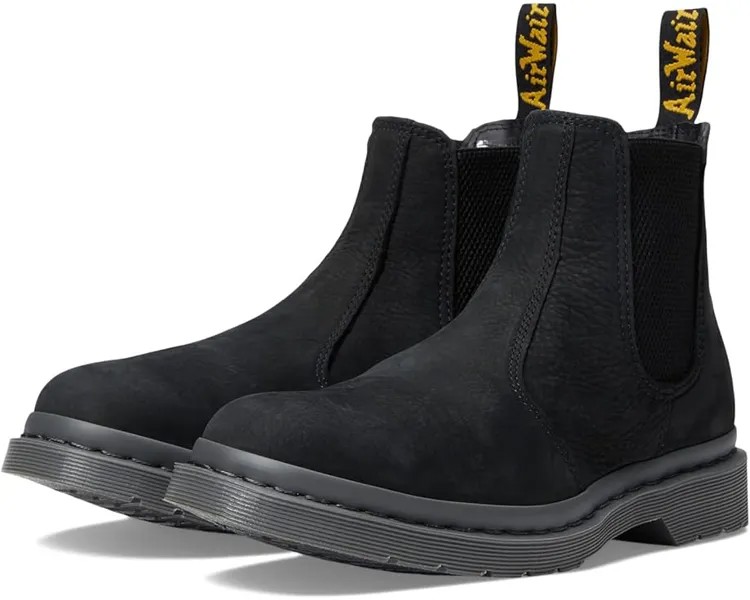 Ботинки Dr. Martens 2976 WP, цвет Black Milled Nubuck WP