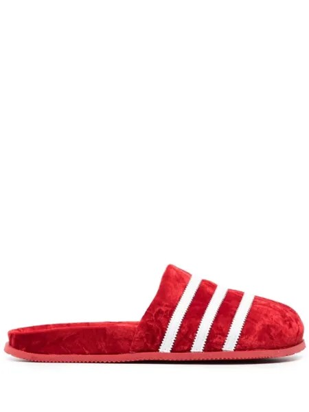 Adidas бархатные шлепанцы Adimule, красный