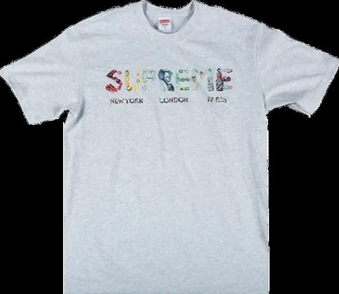 Футболка Supreme Crystals T-Shirt 'Ash Grey', серый