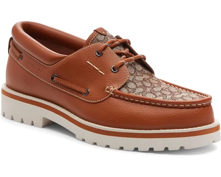 Туфли COACH Benson Micro Signature, цвет Burnished Amber