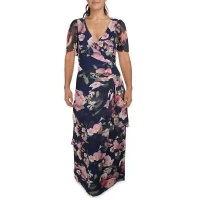 Женское вечернее платье Xscape темно-синего цвета из шифона G 16 BHFO 5118