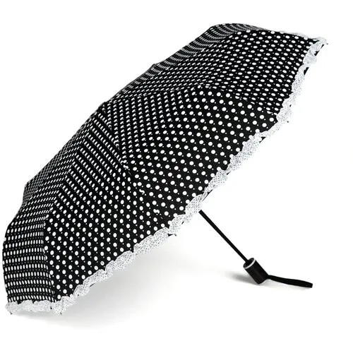 Зонт на автомате женский в горошек